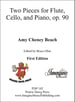 Two Pieces for Flute, Cello, and Piano, Op. 90